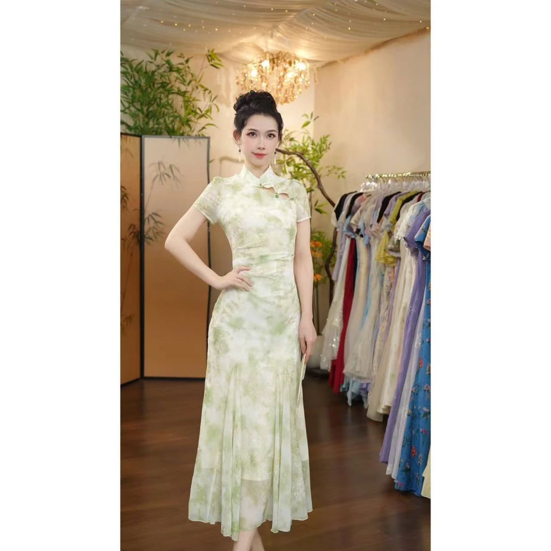 七姐原创-1219（玉玲珑）连衣裙N809