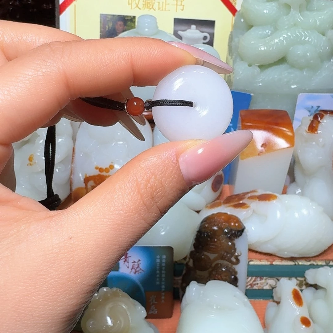 未镶嵌透闪石质玉把件w*