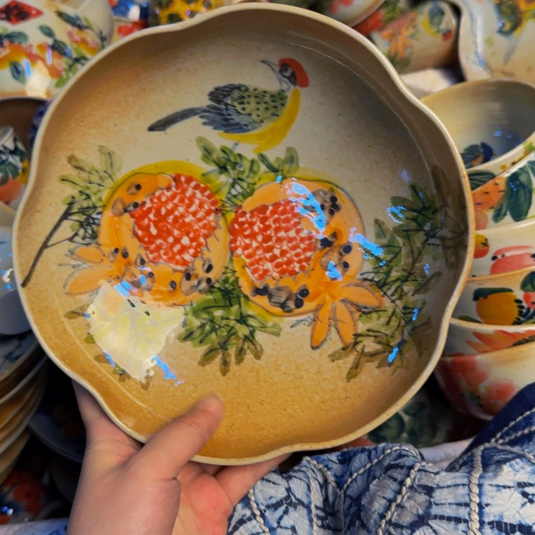 瓷片景德镇陶瓷手工手绘