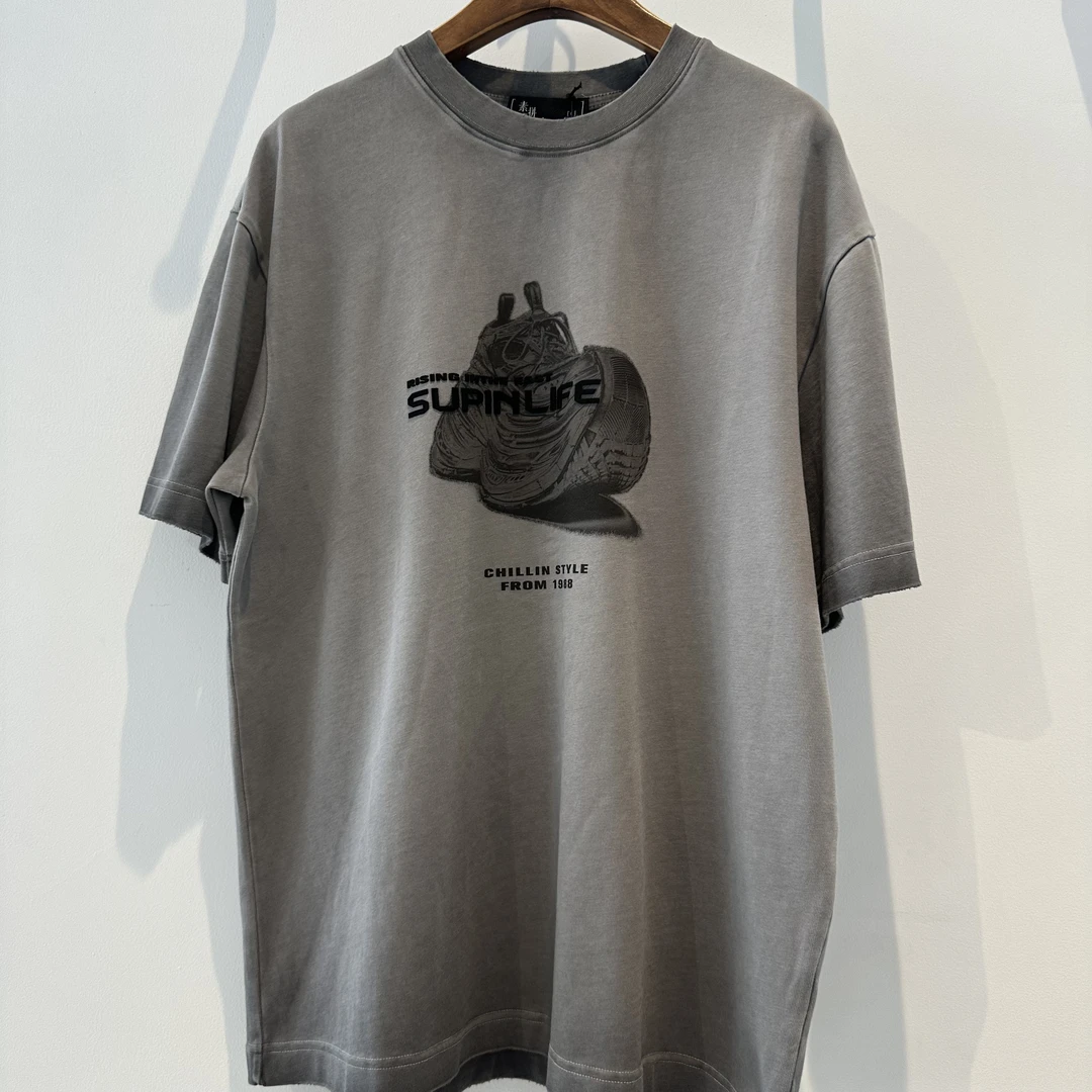 supinlife/素拼素拼做旧T恤523253A