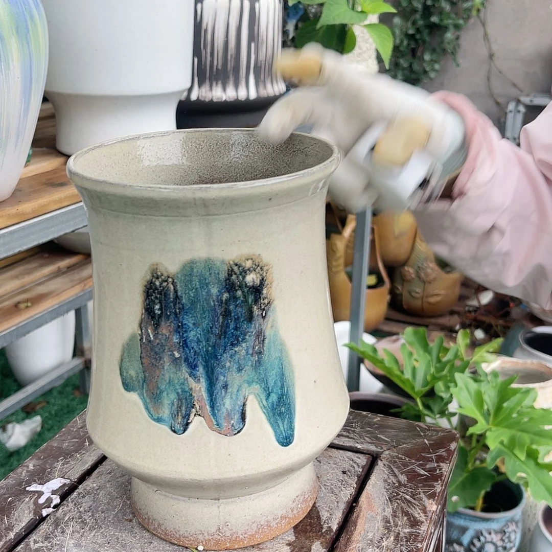 紫砂花盆王嫂花盆0612- 好看 高24口16