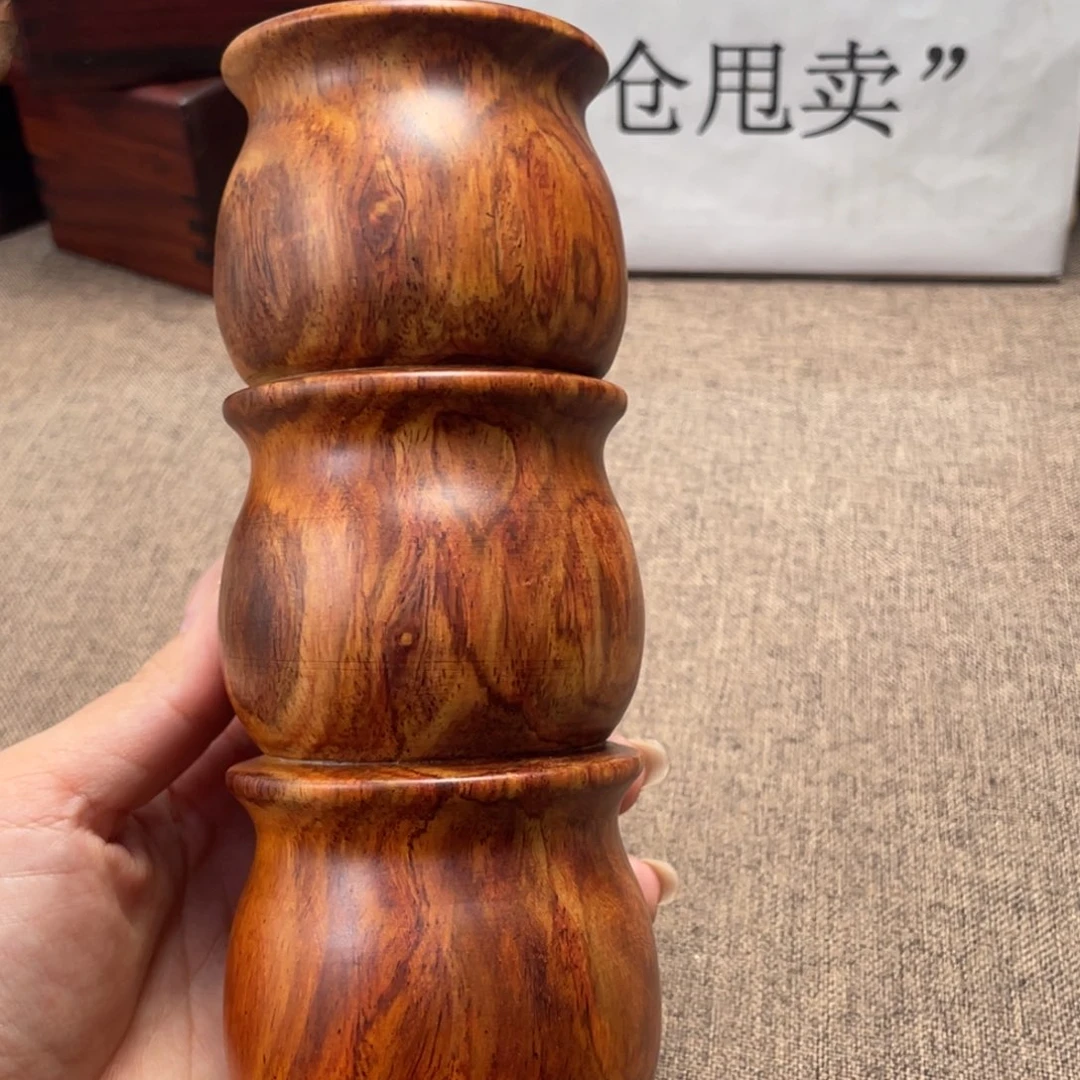 黄花梨/降香黄檀新料竹节笔筒