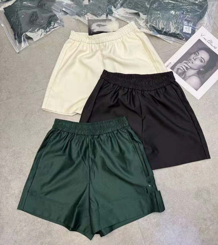 2025夏季新款设计师款松紧腰百搭舒适休闲裤显瘦直筒短裤女