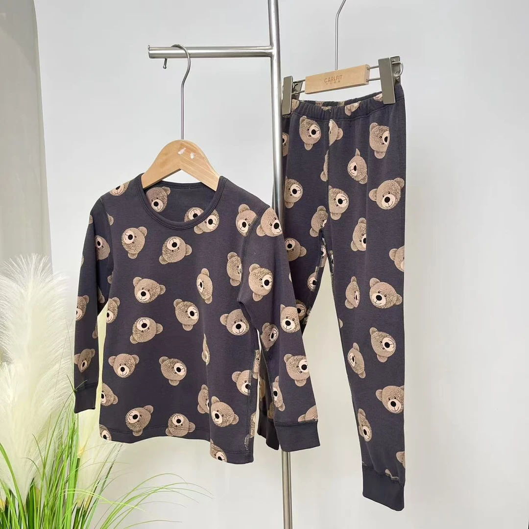 秋冬家居服套装厚款铁灰色 6208舒系
