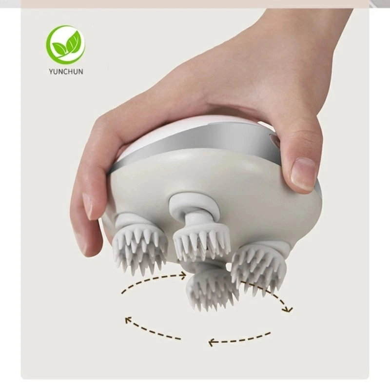 USB锂电池充电四爪电动头部按摩仪1