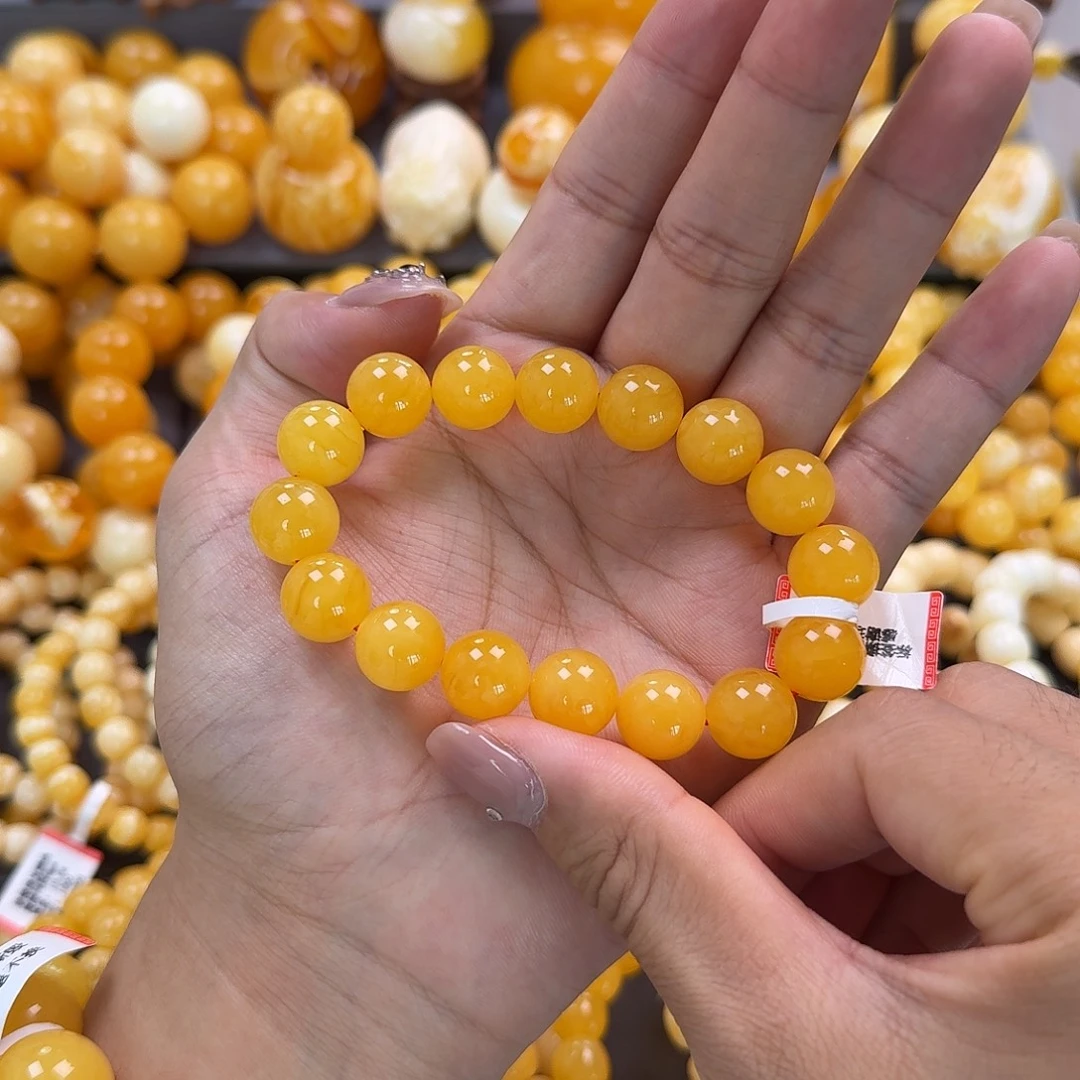 蜜蜡未镶嵌珠宝奇石同料13mm