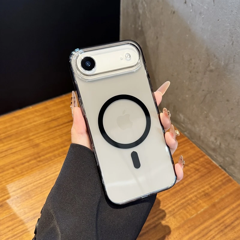 适用于苹果17Air手机壳高透17pro全包16简约15plus磁吸14硬套1312
