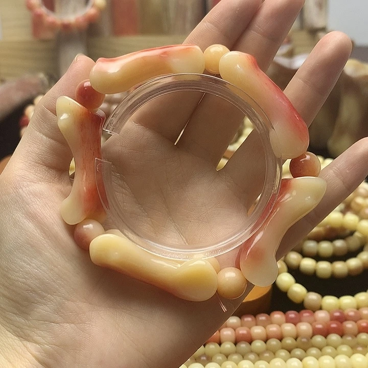 其他高油高密高瓷趾骨手串