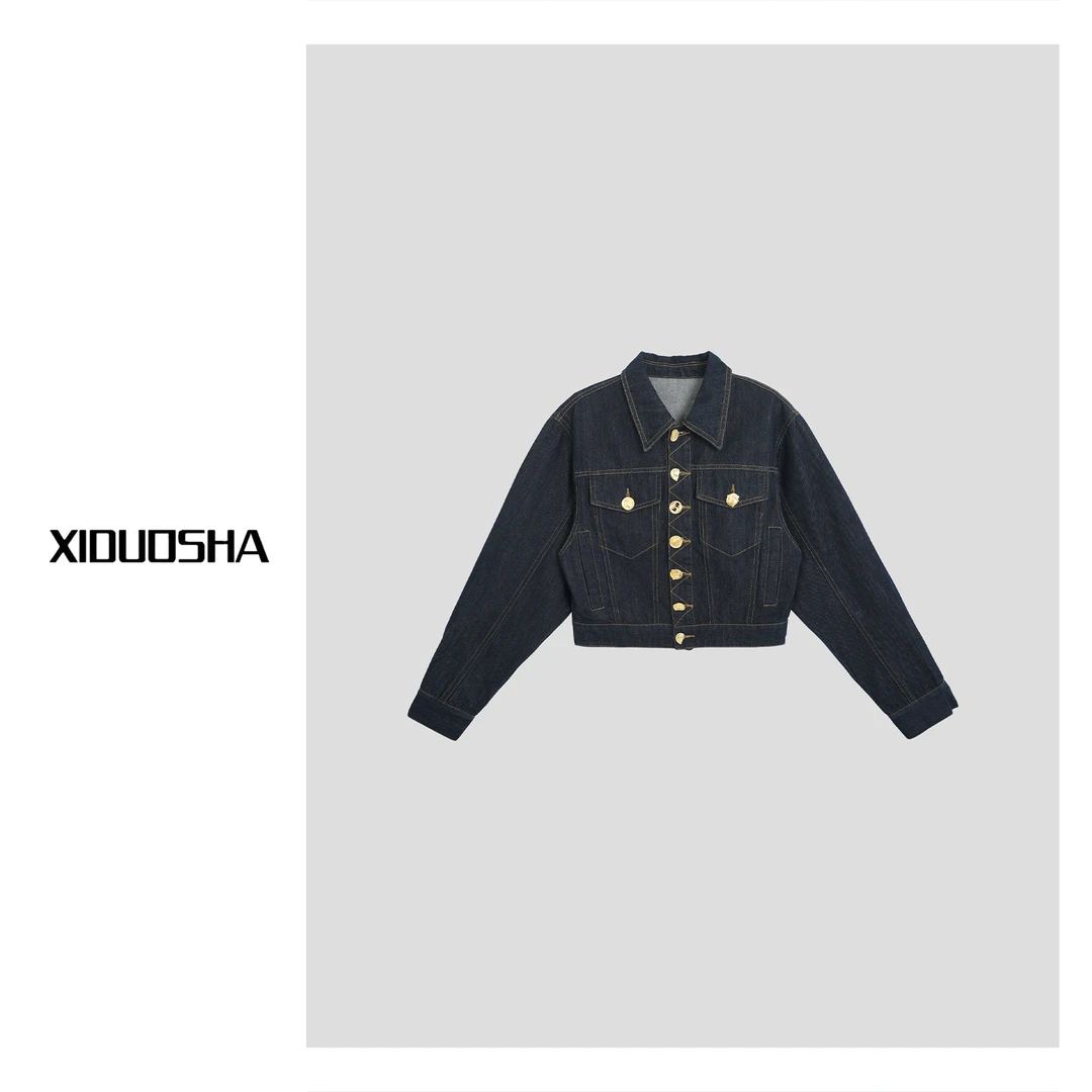 XIDUOSHA/喜朵莎原创设计款经典百搭牛仔外套 XDS1535