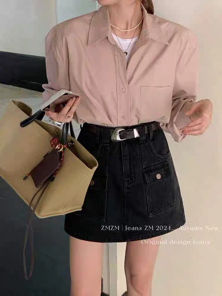 依姐  【康01-99】【高货臻品】休闲高腰修身百搭宽松短裤裙