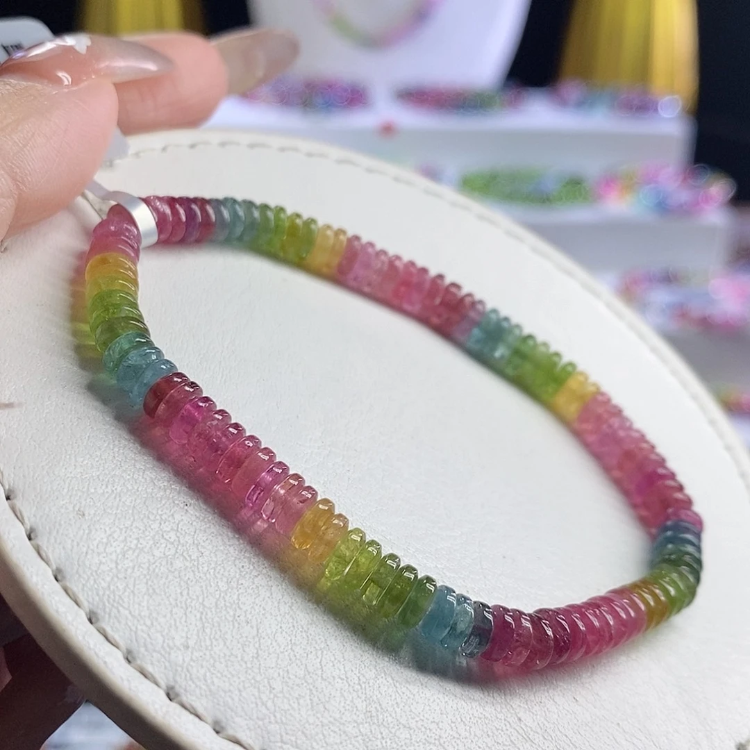 未镶嵌手链碧玺算盘珠