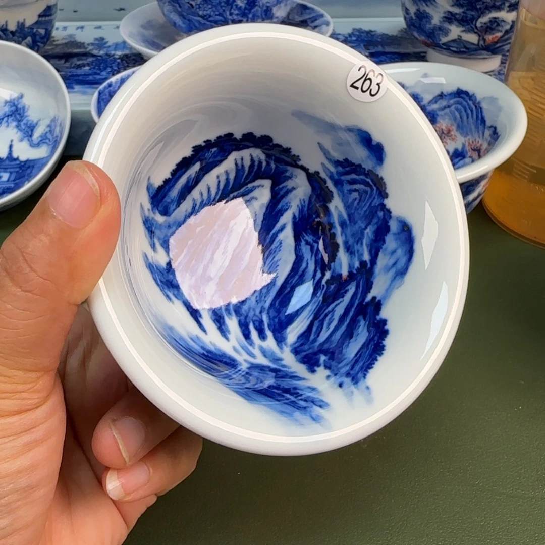 景德镇纯手绘茶具圆圆263