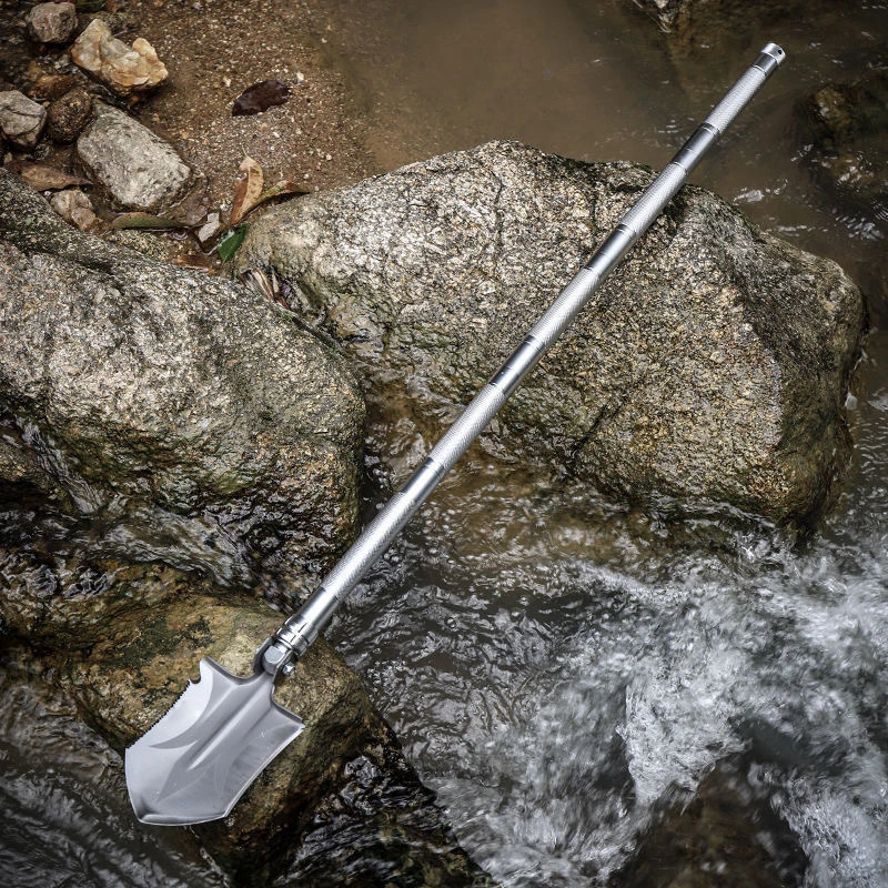 户外多功能折叠铲军工铲工兵铲加厚锰钢便携野外露营钓鱼挖土工具