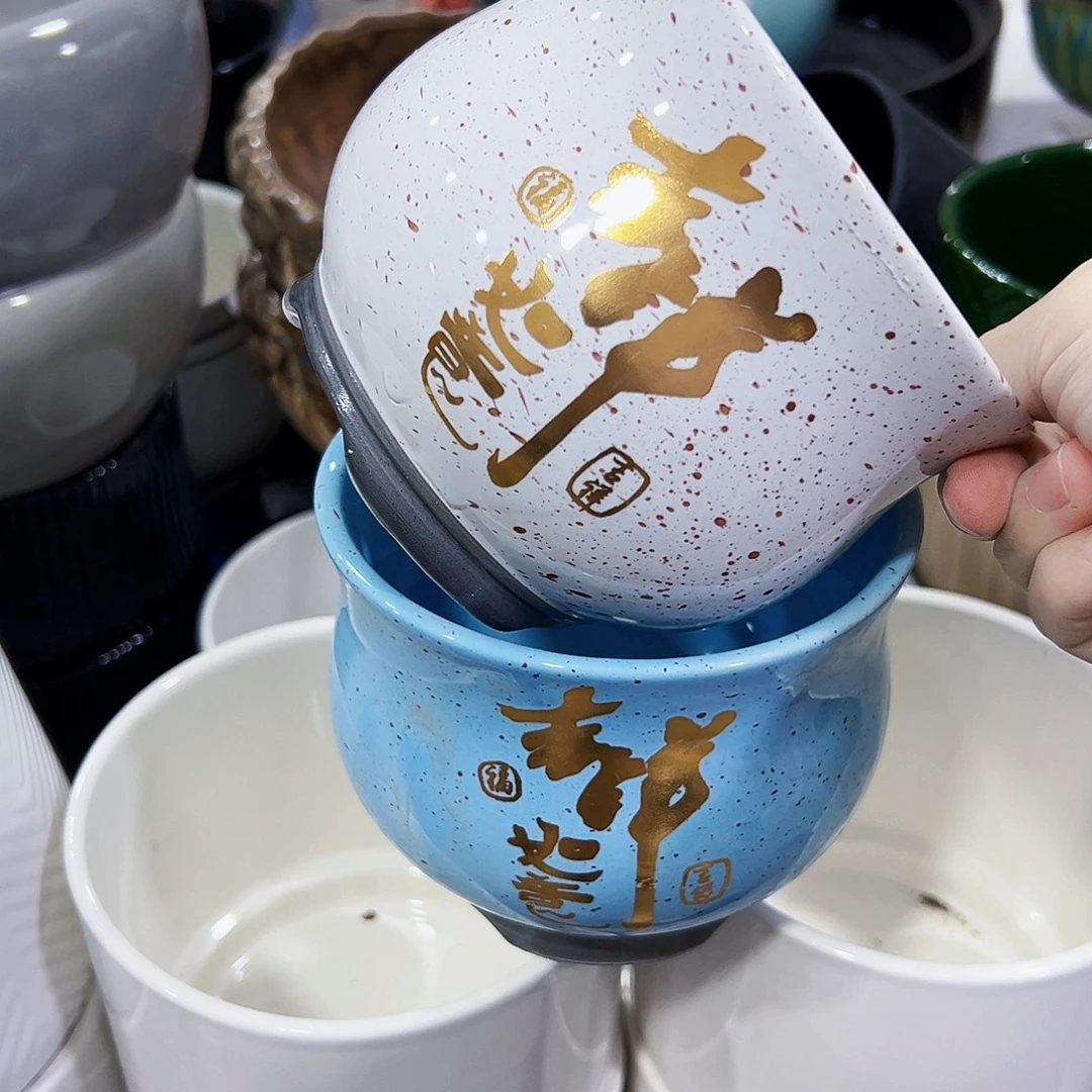 外贸尾单陶瓷花盆凑单10米包邮