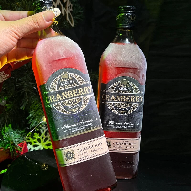 哎蜜蔓越莓利口酒13度微醺700ML洋酒力娇酒果酒微醺酒网红酒好喝