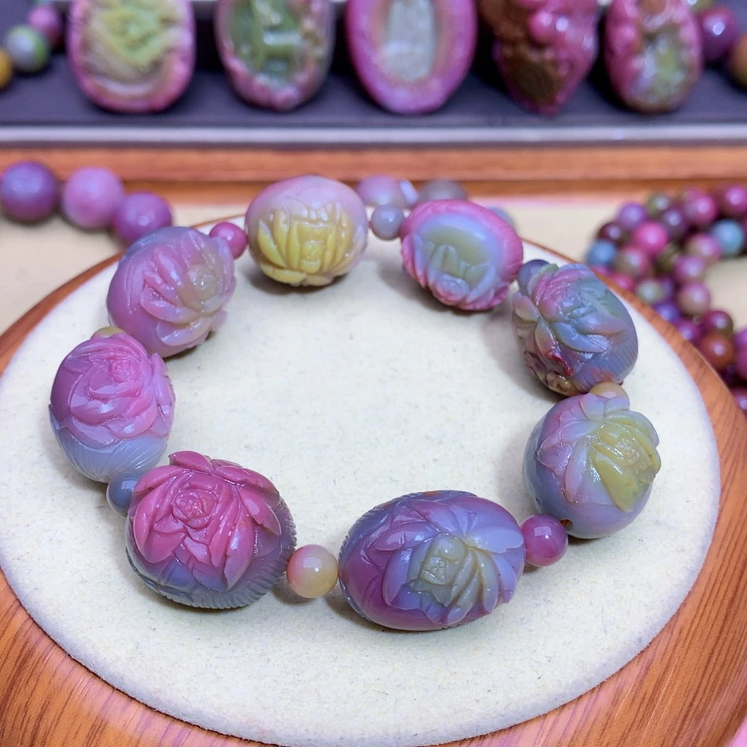 玛瑙未镶嵌手链盐源