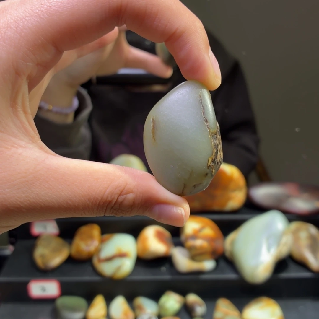 和田玉未镶嵌挂件40.5