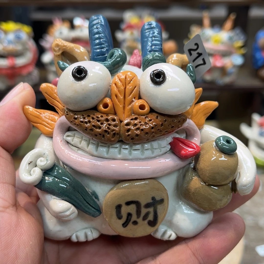 摆件纯手工抽象陶瓷摆件217