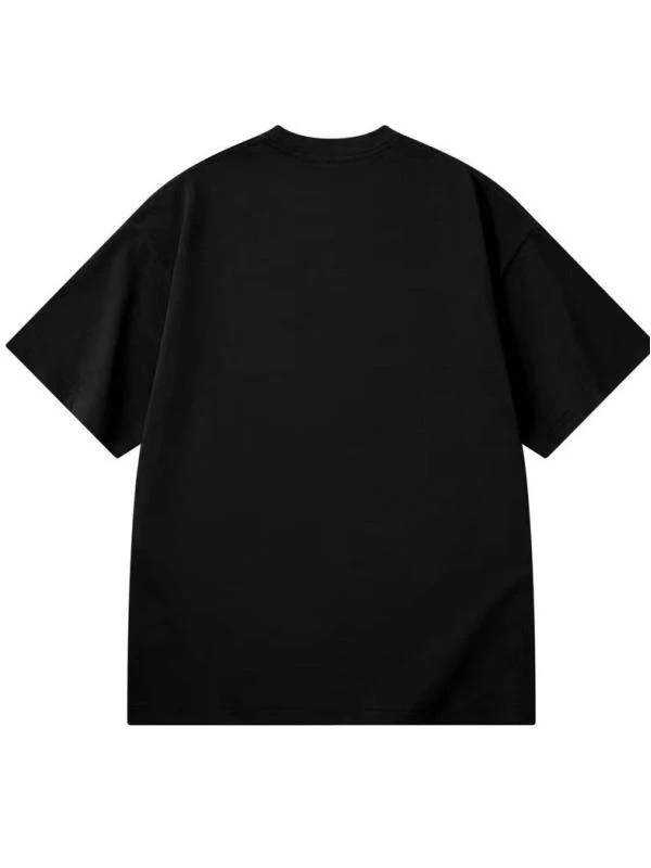 YQ-【49号】A1210-新款时尚重磅潮流圆领宽松男女同款短袖