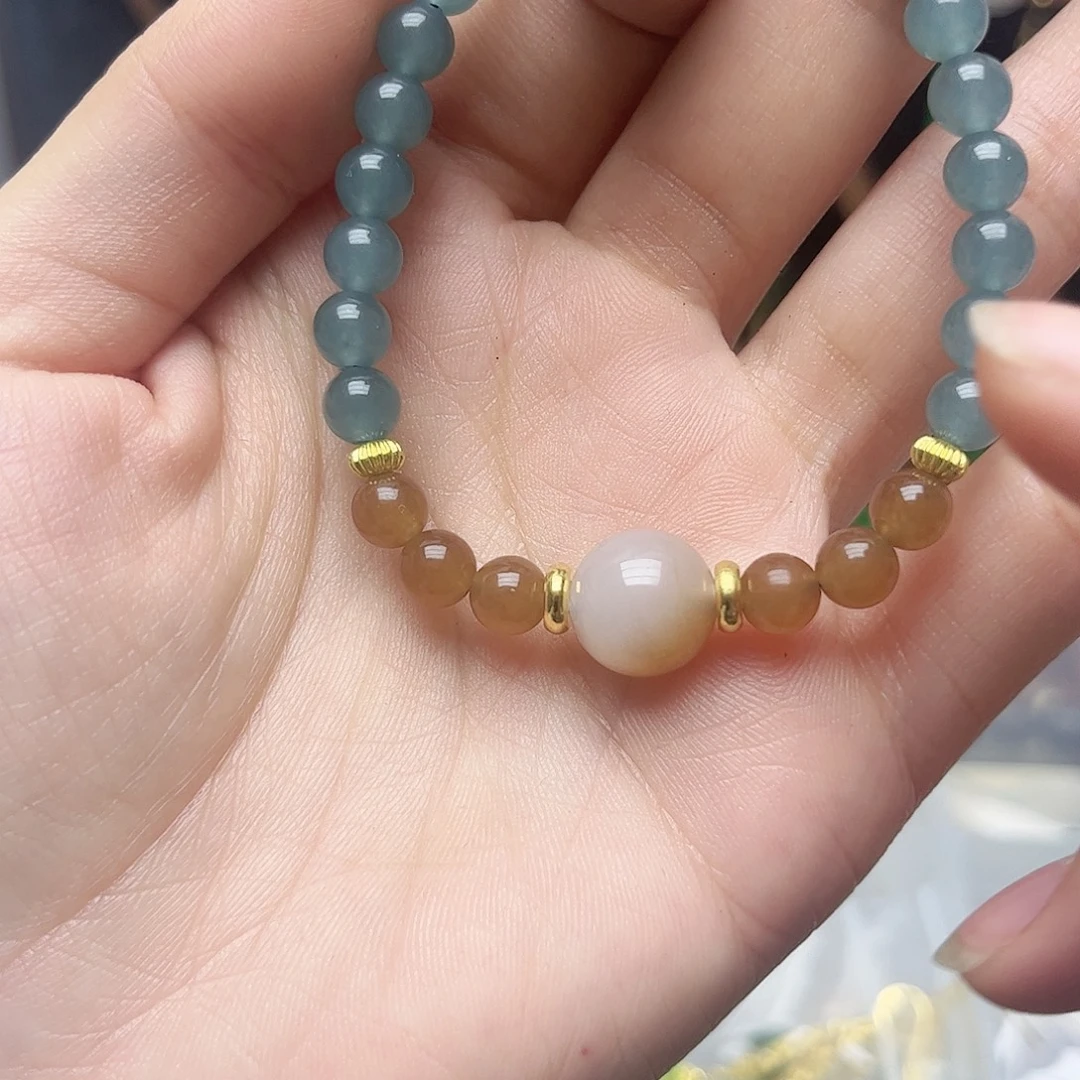 翡翠未镶嵌耳饰手链