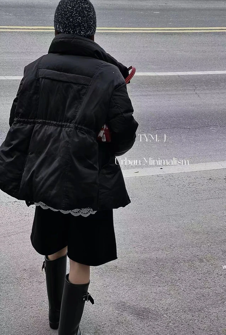 【no退no换 谨慎下单】立领收腰桑蚕丝鹅绒服外套 85165