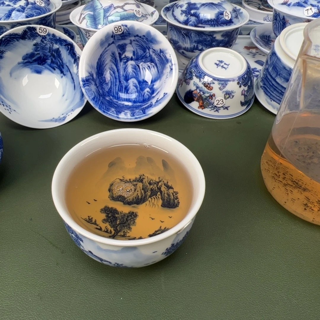 景德镇纯手工纯手绘茶具木木47