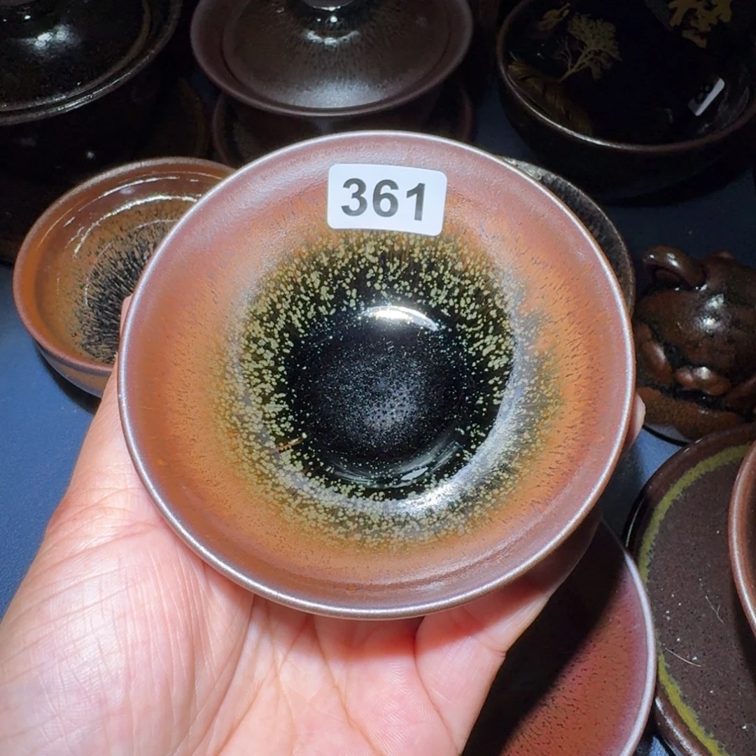 小雨茶盏，手工柴烧鸟**香