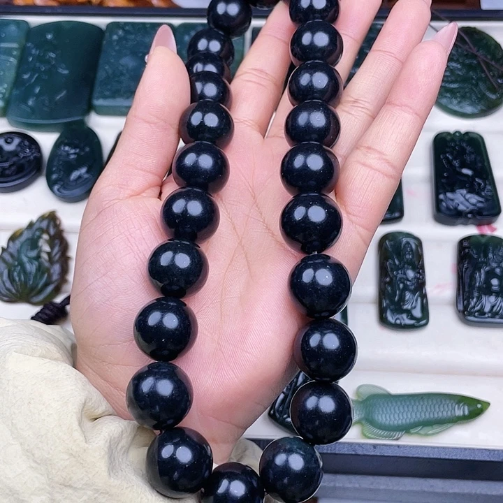 蛇纹石玉未镶嵌挂件泰山玉18