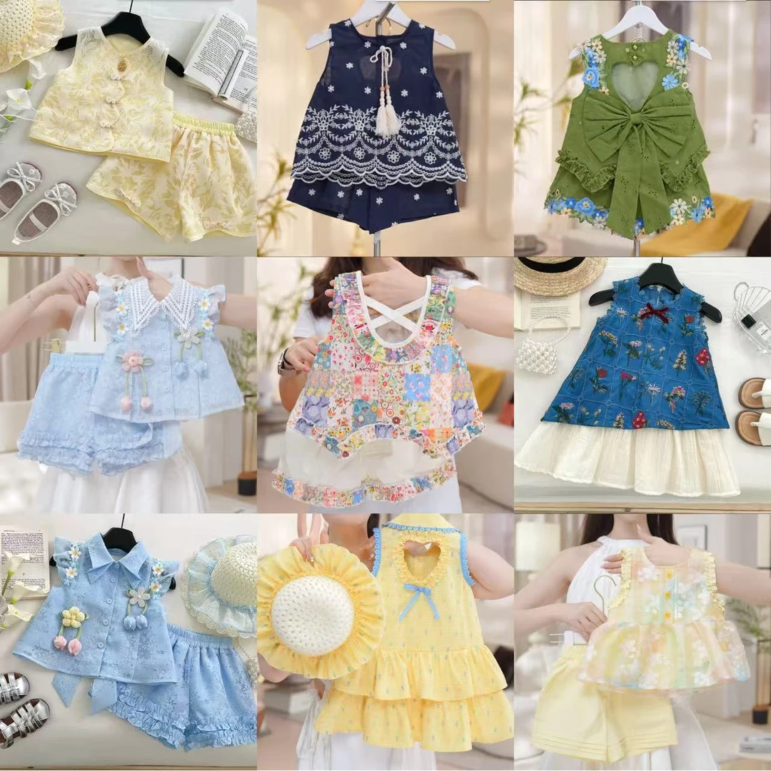 【糖果系列】C01-C31女童套装夏季透气凉感两件套休闲薄款裙子女孩