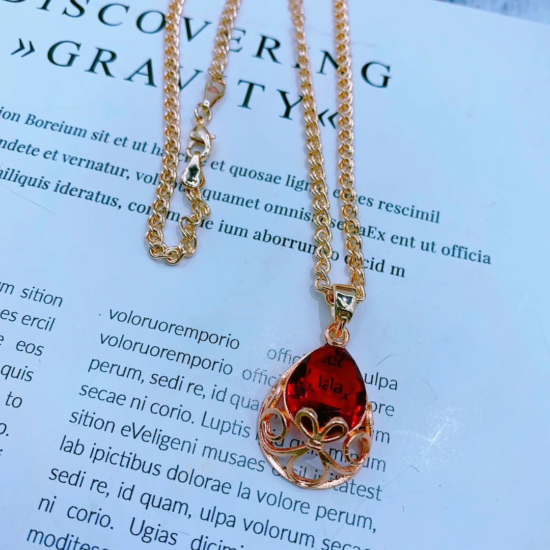 合金玻璃吊坠 bak qiraylik kolun zajnir时尚洋气项链吊坠