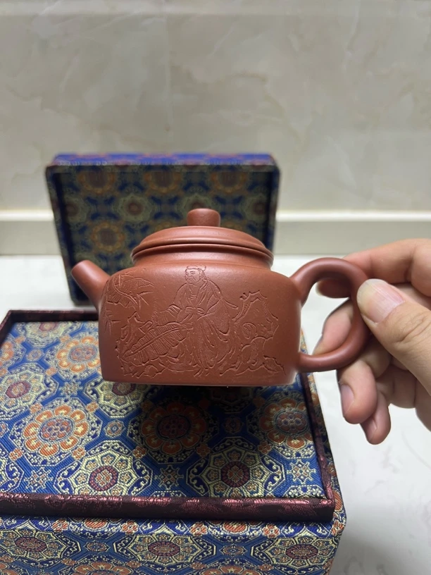 德钟-红皮龙-半手工(手工双面刻绘）-260cc