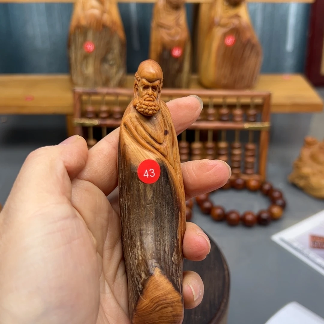 源***-木崖柏木摆件手把件，