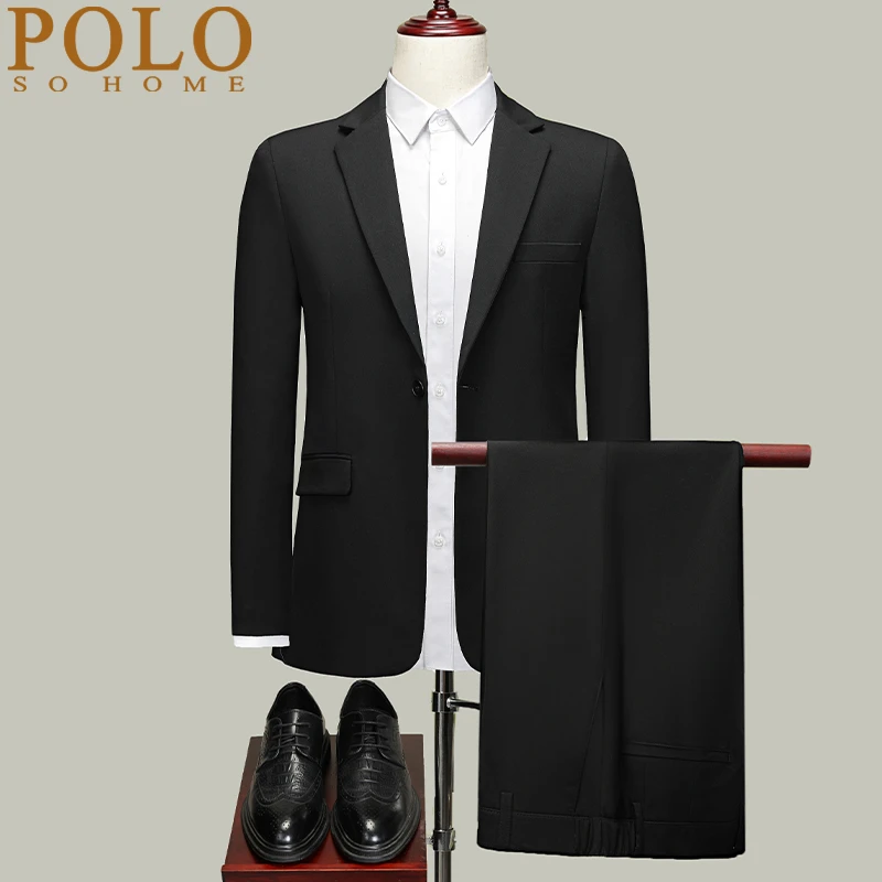 保罗西服套装男大学生装男士全套职业上班正装男面试新郎伴郎西装