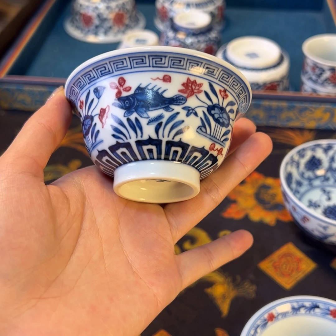 摆件景德镇陶瓷茶器百宝箱