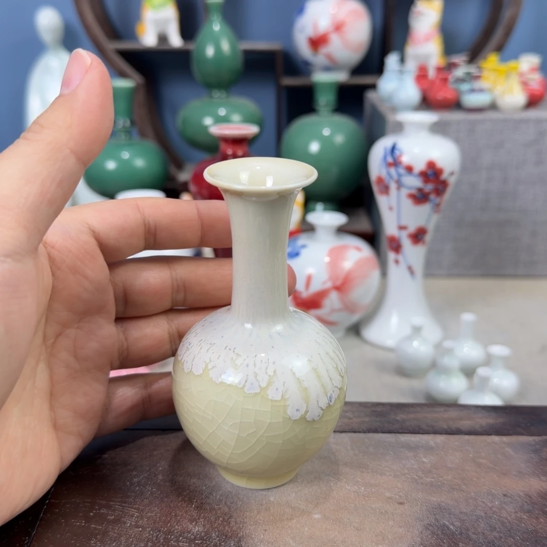 陶瓷手工小花器摆件