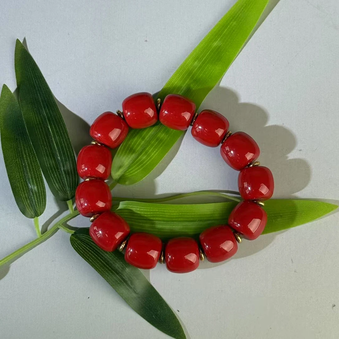 【尚御阁】桶珠手串红