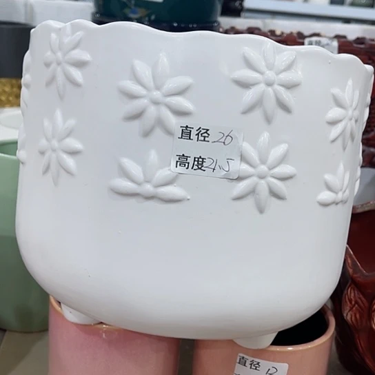 多肉绿植陶瓷花盆9.9包邮，有孔