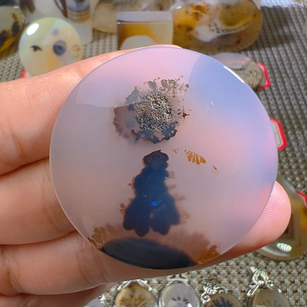 玛瑙/玉髓颈饰合金
