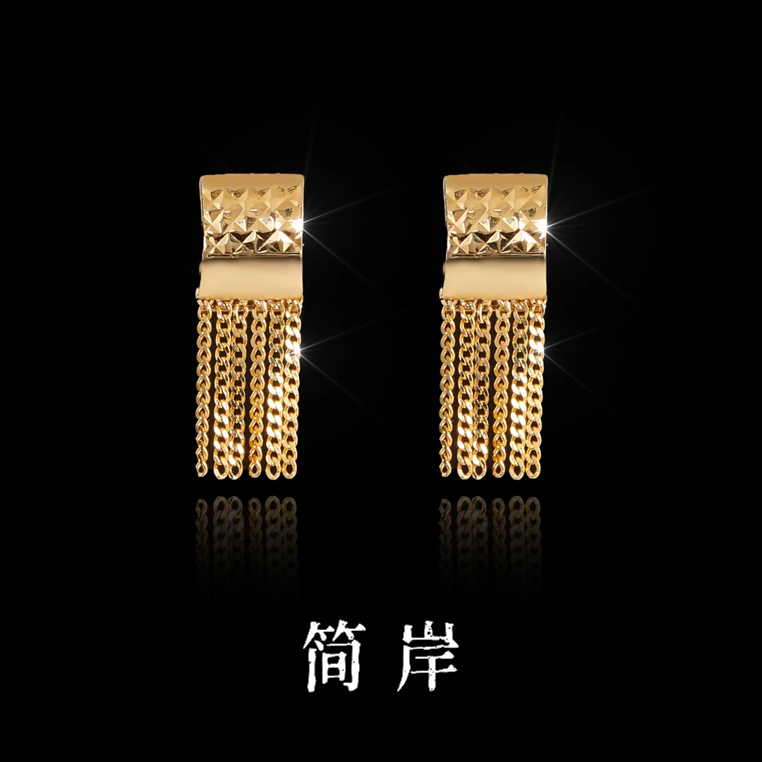 jeshore/简岸 925银耳饰 小湖光流苏耳环