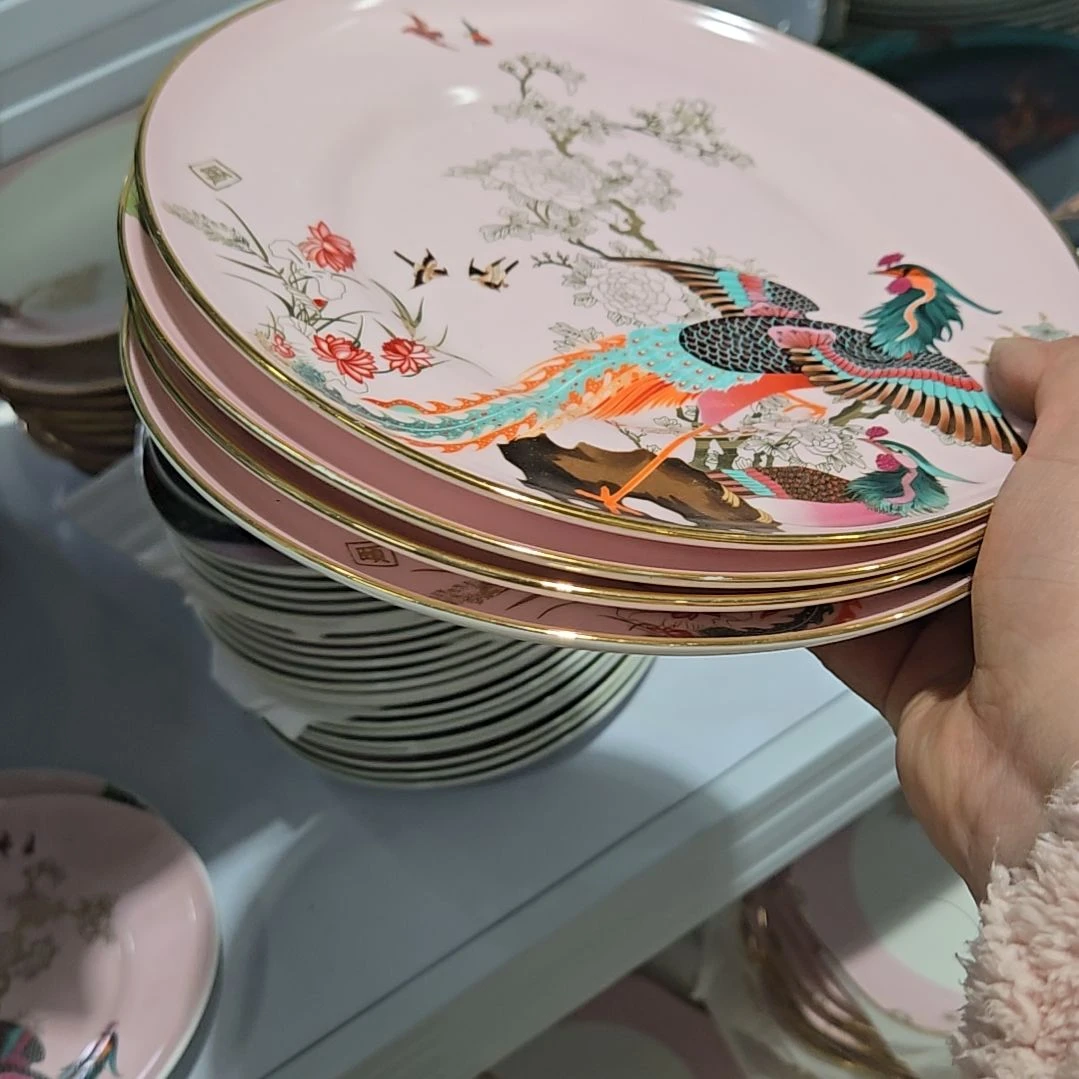 碗瑕疵断金8寸4个浅盘666666