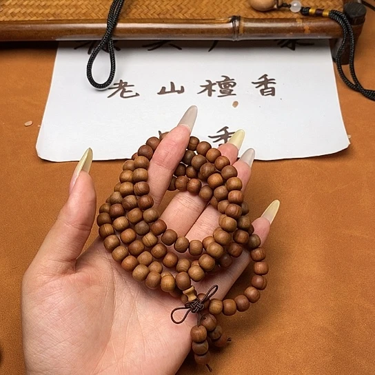 檀香木手串/手链7*8*108黑