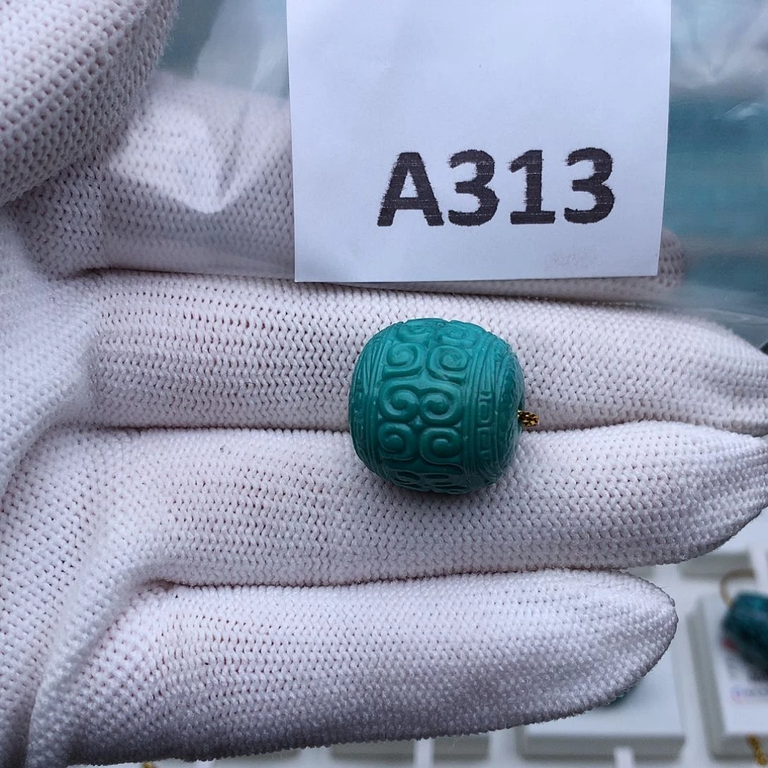 绿松石未镶嵌高瓷高色