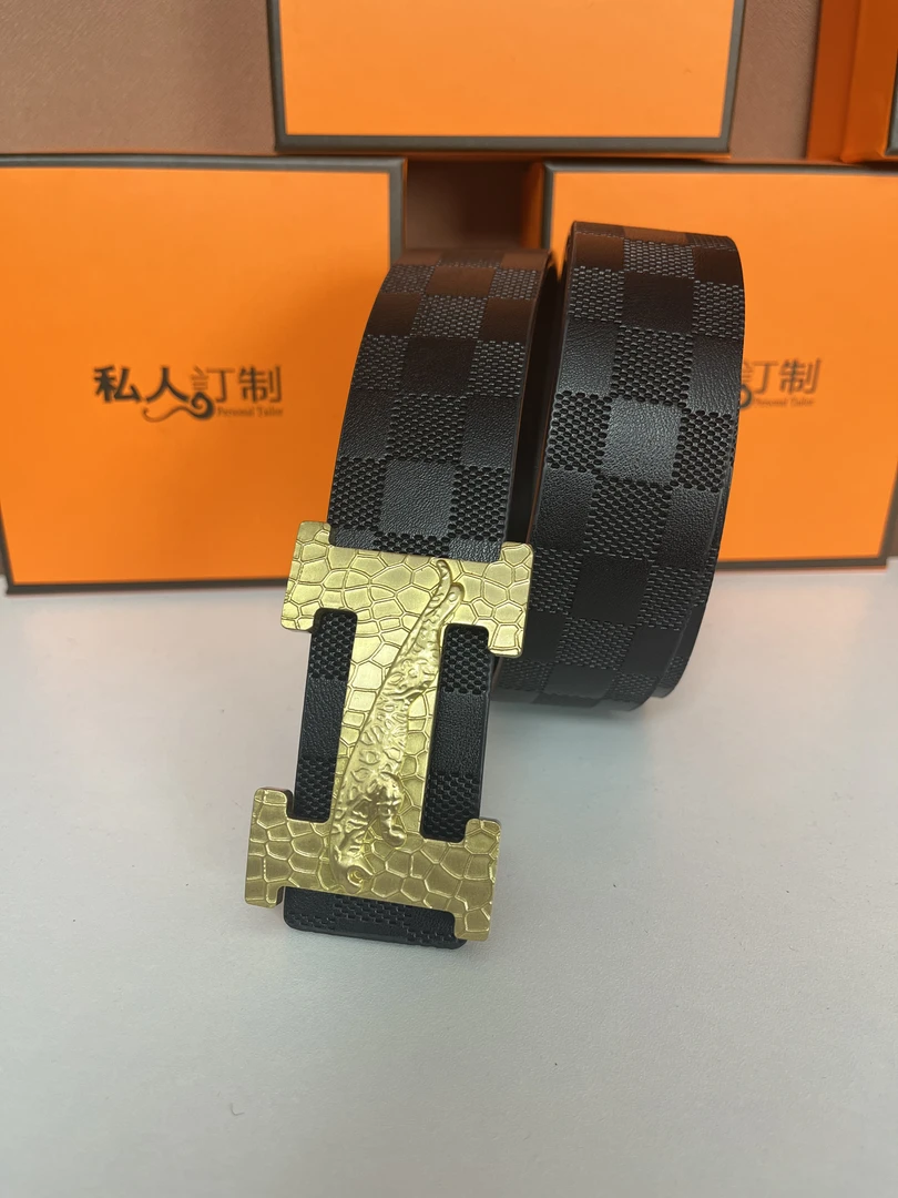 格罗妙百搭男士时尚潮流品质真皮皮带高档平滑扣