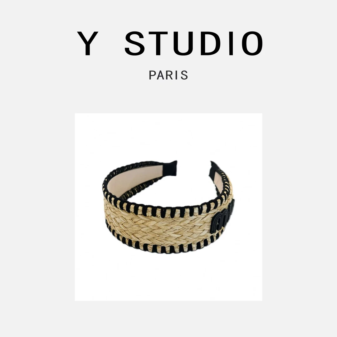 【大妮专属】度假风草编宽边百搭发箍