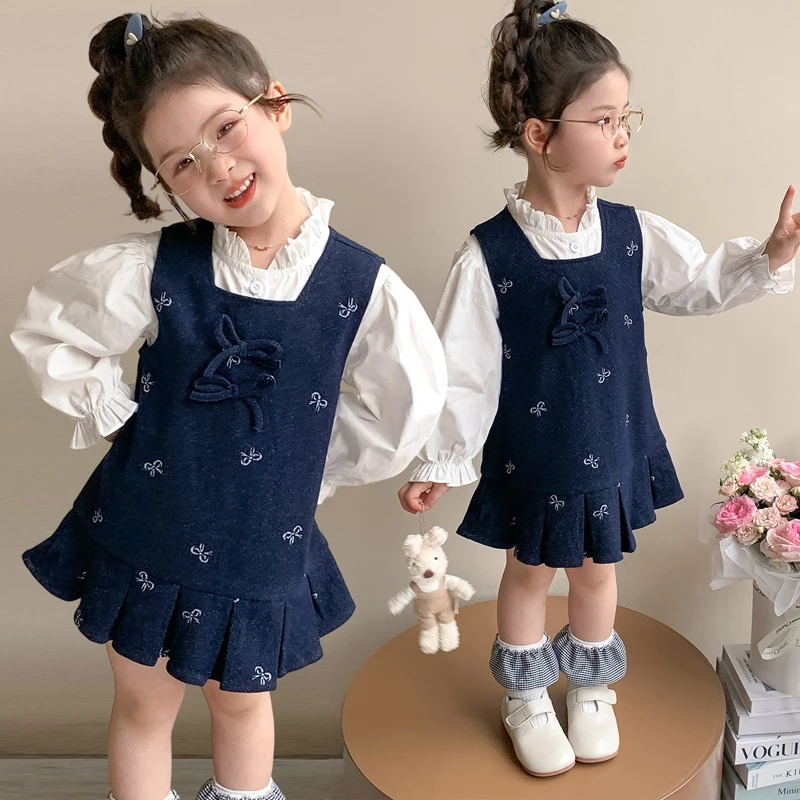 女小童春秋款洋气两件套2025新款小女孩秋季好看女童秋款套装