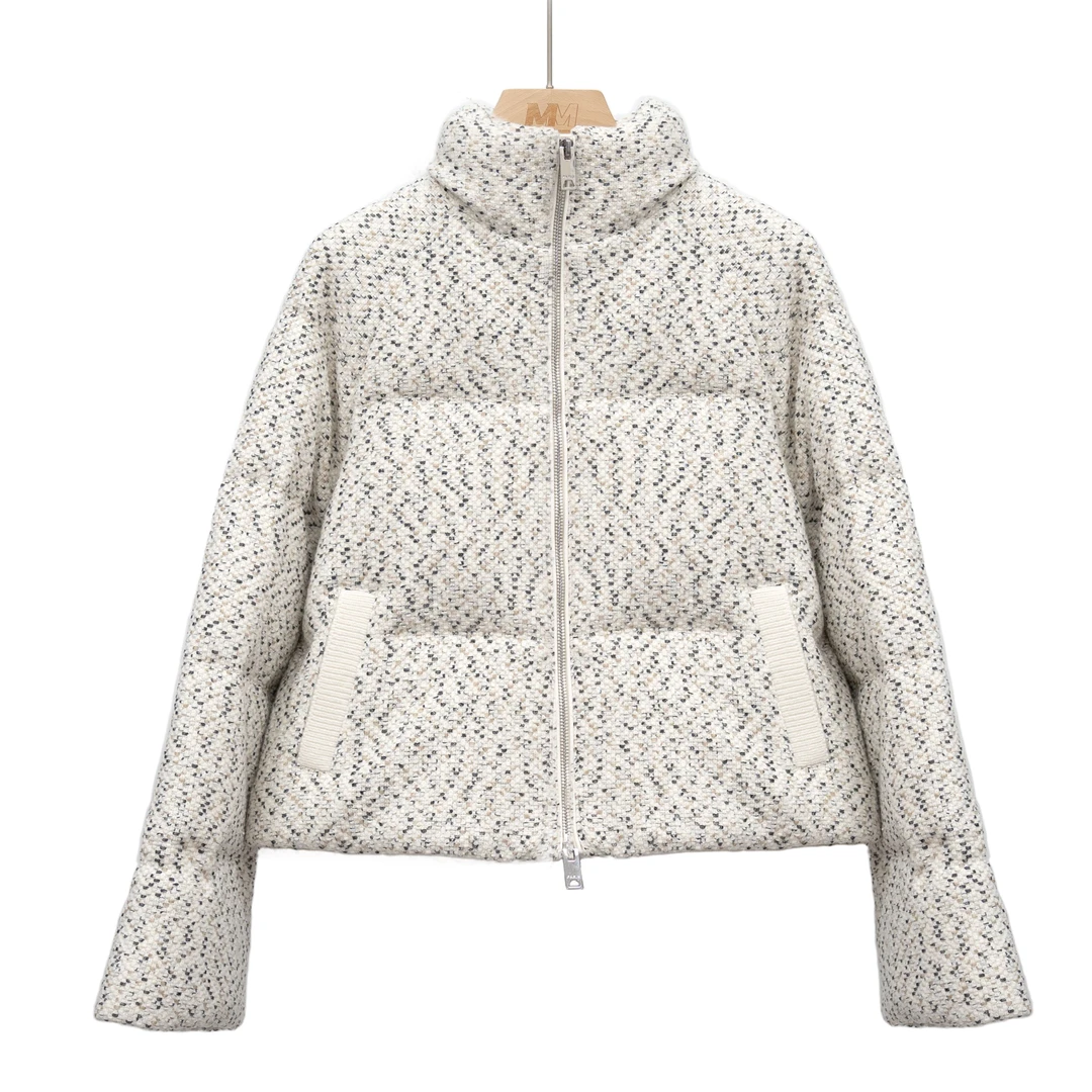 杭州超哥【肯豆款】2024新款奶油白色鹅绒服5223