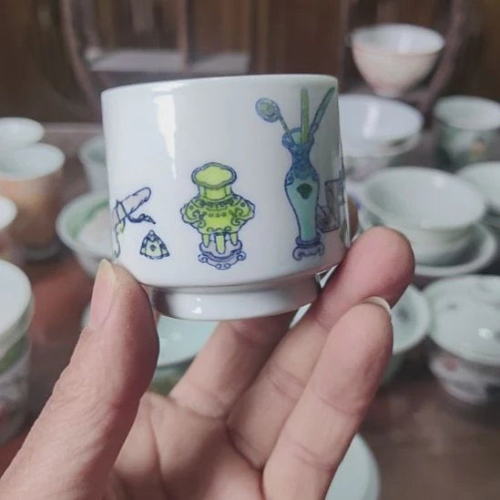 戴玉衡手绘陶瓷艺术杯子