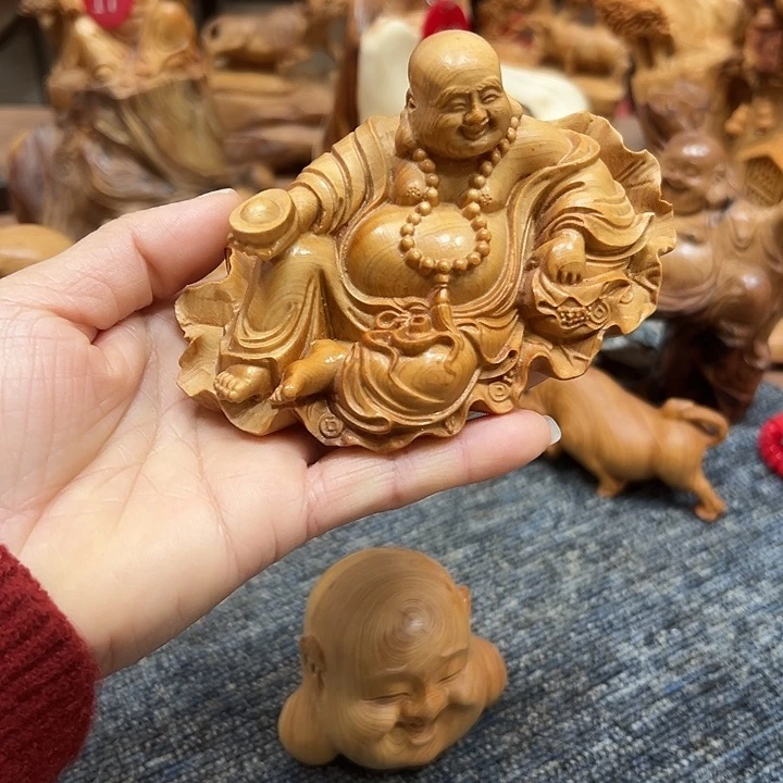 柏木太行崖柏手把摆件