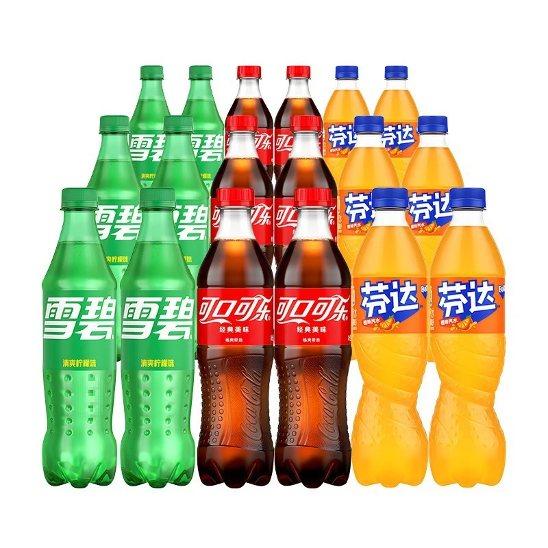 可口可乐雪碧碳酸饮料混合装500ml瓶高颜值汽水清爽夏日包邮