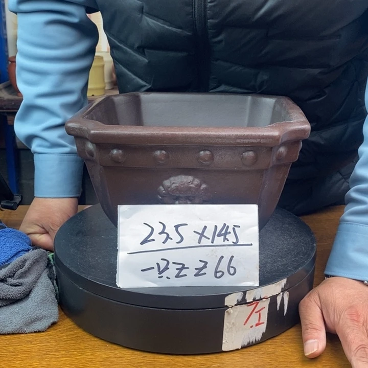 紫砂花盆货号一只ZZ66